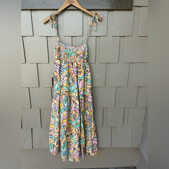 Astr Multicolor Floral Midi Dress - Picture 10 of 12